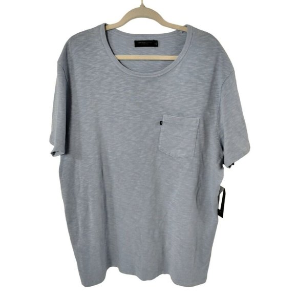 Junk Food Clothing Blue Pocket Tee TShirt Mens XXL 2X Round Neck New - Picture 1 of 8